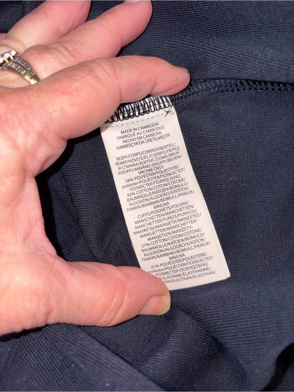 Ralph Lauren Double Knit Navy Blue Hooded jacket 3x - Picture 8 of 9